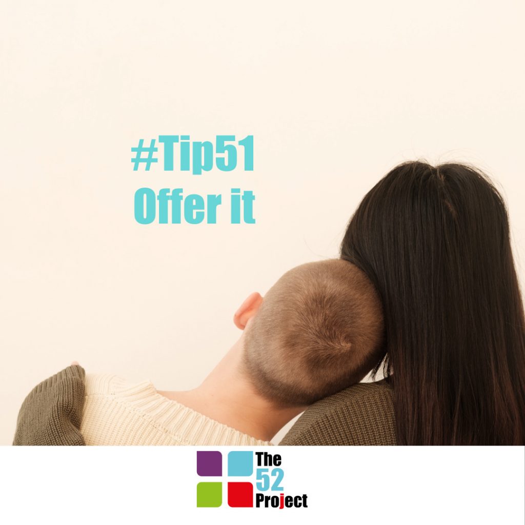 offer, offer it, help, reciprocity, helping others, the 52 project, iain price, dulcie swanston, jen smith